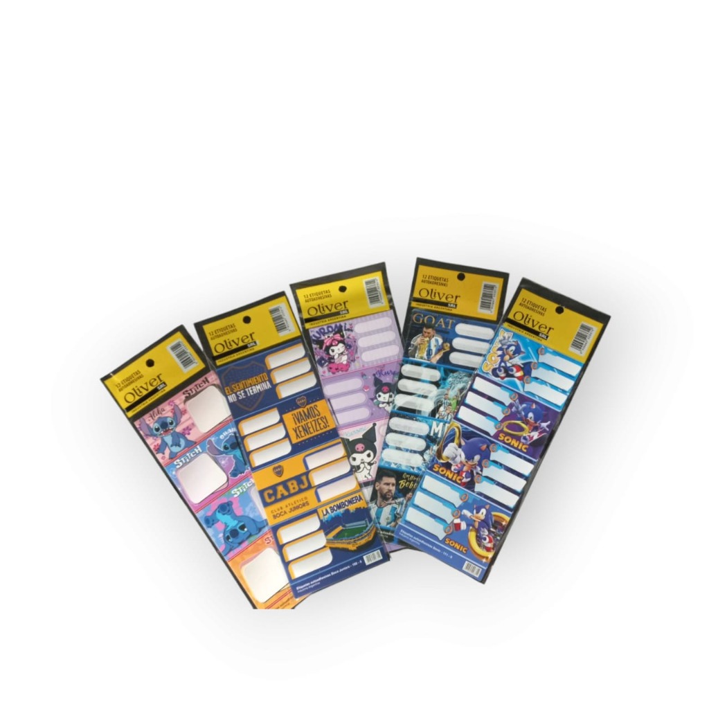 ETIQUETAS ESC. x3u.(12rotulos)LICENCIA SURT. 